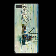 Coque  Iphone 8 Plus PREMIUM Peinture bateau de pêche