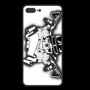 Coque  Iphone 8 Plus PREMIUM Tête de mort Gangster