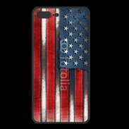 Coque  Iphone 8 Plus PREMIUM USA Grunge drapeau