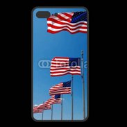 Coque  Iphone 8 Plus PREMIUM Drapeaux USA