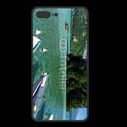Coque  Iphone 8 Plus PREMIUM Barques sur le lac d'Annecy
