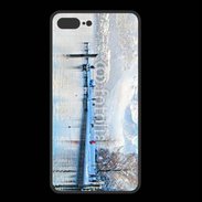 Coque  Iphone 8 Plus PREMIUM Le Lac d'Annecy en hvier