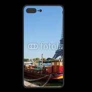 Coque  Iphone 8 Plus PREMIUM Tour Eiffel vue des bords de Seine