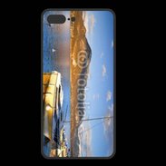 Coque  Iphone 8 Plus PREMIUM Bateau sur le Lac d'Annecy 