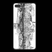 Coque  Iphone 8 Plus PREMIUM Pont des arts à Paris en dessin