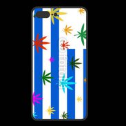 Coque  Iphone 8 Plus PREMIUM Drapeau Uruguay cannabis
