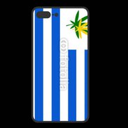 Coque  Iphone 8 Plus PREMIUM Drapeau Uruguay cannabis 2