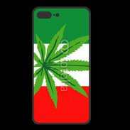 Coque  Iphone 8 Plus PREMIUM Drapeau italien cannabis