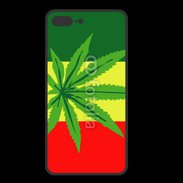 Coque  Iphone 8 Plus PREMIUM Drapeau reggae cannabis