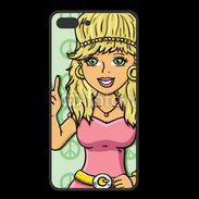 Coque  Iphone 8 Plus PREMIUM Hippie en dessin