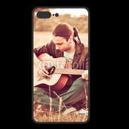 Coque  Iphone 8 Plus PREMIUM Guitariste peace and love 1