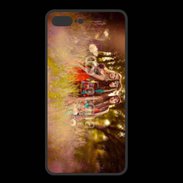 Coque  Iphone 8 Plus PREMIUM Groupe de hippie dans les champs