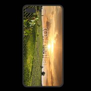 Coque  Iphone 8 Plus PREMIUM Couché de soleil sur champs de vignes