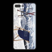 Coque  Iphone 8 Plus PREMIUM transat et skis neige