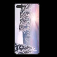 Coque  Iphone 8 Plus PREMIUM paysage d'hiver