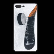 Coque  Iphone 8 Plus PREMIUM Crosse et palet de Hockey sur glace