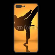 Coque  Iphone 8 Plus PREMIUM Silhouette de karatéka