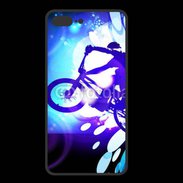 Coque  Iphone 8 Plus PREMIUM Illustration BMX bleu
