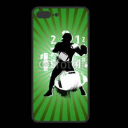 Coque  Iphone 8 Plus PREMIUM Illustration football américain sur fond vert