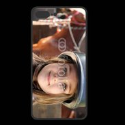 Coque  Iphone 8 Plus PREMIUM Petite fille équitation