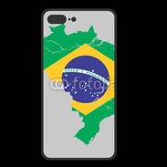 Coque  Iphone 8 Plus PREMIUM Drapeau Brésil coupe du monde 2014