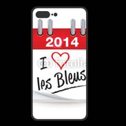 Coque  Iphone 8 Plus PREMIUM J'aime les bleus 2014