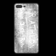Coque  Iphone 8 Plus PREMIUM Triathlon en noir et blanc 25