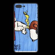 Coque  Iphone 8 Plus PREMIUM Snoopy timbre poste