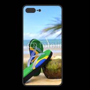 Coque  Iphone 8 Plus PREMIUM Plage Brésil et noix de coco