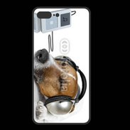 Coque  Iphone 8 Plus PREMIUM Chien écoutant de la musique
