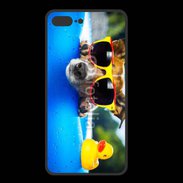 Coque  Iphone 8 Plus PREMIUM Chien à la piscine 5