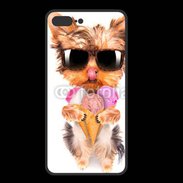 Coque  Iphone 8 Plus PREMIUM Yorkshire avec un cornet de glace