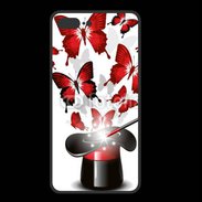Coque  Iphone 8 Plus PREMIUM Papillons magiques rouges