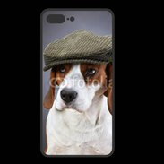 Coque  Iphone 8 Plus PREMIUM Beagle avec casquette