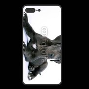 Coque  Iphone 8 Plus PREMIUM Dogue allemand noir