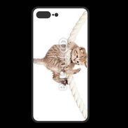 Coque  Iphone 8 Plus PREMIUM Chaton sur une corde