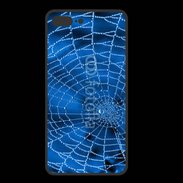 Coque  Iphone 8 Plus PREMIUM Toile d'araignée bleue