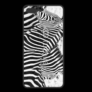 Coque  Iphone 8 Plus PREMIUM Zèbre en noir et blanc