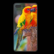 Coque  Iphone 8 Plus PREMIUM Couple d'oiseaux colorés