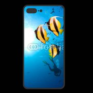 Coque  Iphone 8 Plus PREMIUM Poisson jaune et noir