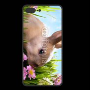 Coque  Iphone 8 Plus PREMIUM Lapin et fleurs