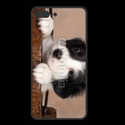 Coque  Iphone 8 Plus PREMIUM Chiot blanc et noir 2