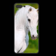 Coque  Iphone 8 Plus PREMIUM Portrait cheval blanc 10