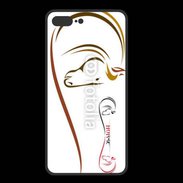 Coque  Iphone 8 Plus PREMIUM Illustration cheval 5