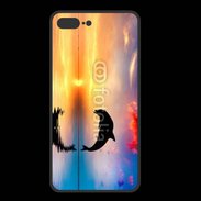 Coque  Iphone 8 Plus PREMIUM Dauphin dans l'océan 5