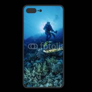 Coque  Iphone 8 Plus PREMIUM Tortue et plongeur