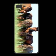 Coque  Iphone 8 Plus PREMIUM Groupe de chevaux