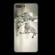 Coque  Iphone 8 Plus PREMIUM Chevaux blancs