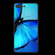 Coque  Iphone 8 Plus PREMIUM Papillon sur fond bleu