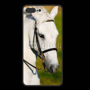 Coque  Iphone 8 Plus PREMIUM Portrait cheval blanc 25